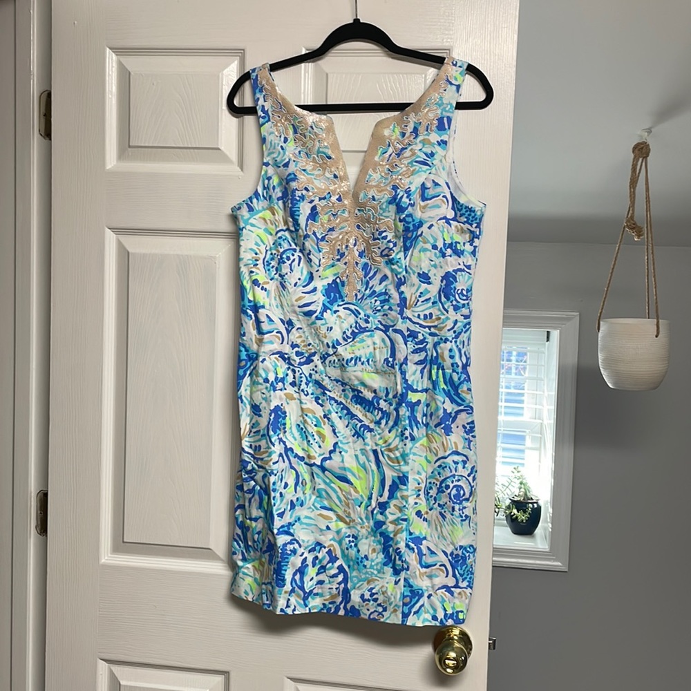 NWT Lilly Pulitzer Gabby Shift Dress- Bennet Blue